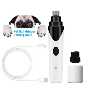 Open image in slideshow, Painless  USB Charging Dog Nail Grinders Rechargeable Pet Nail Clippers Quiet Electric Dog Cat Paws Nail Grooming Trimmer Tools
