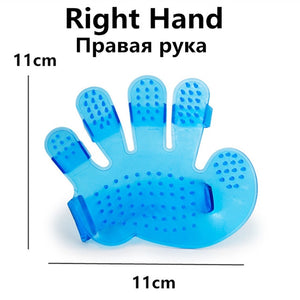 Open image in slideshow, Pet Dog Cat Grooming Cleaning Brush Gloves Effective Deshedding Back Massage Rabbit Animal Bathing Hair Removal Gloves Dog Comb
