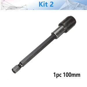 Open image in slideshow, NEWONE 1/4 Inch Hex Shank Quick Release Screwdriver Bit Holder Extension Bar 60mm 100mm 150mm
